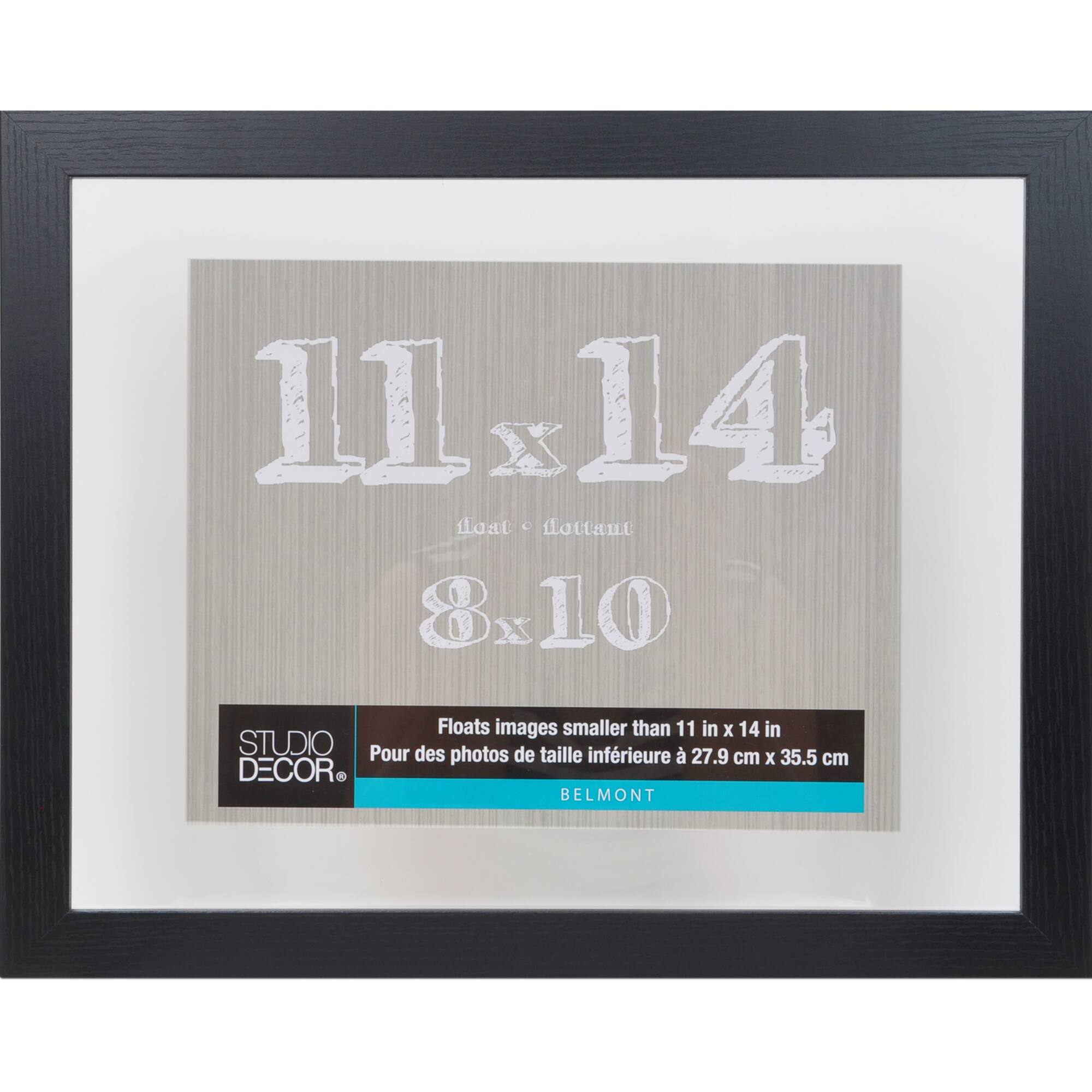 Black Belmont Float Frame by Studio Décor